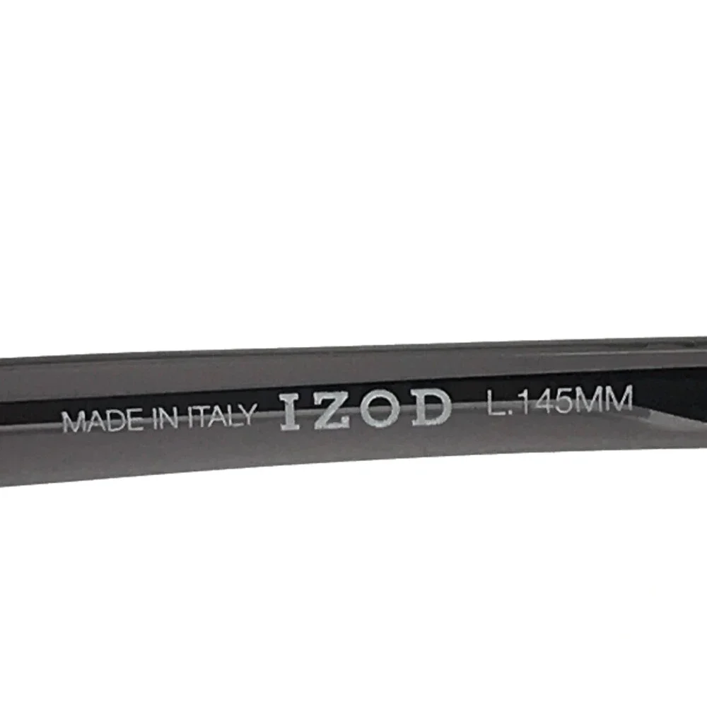 IZOD Eyeglasses Frames IZ2117 BLACK Gray Rectangle Full Rim 54-18-145